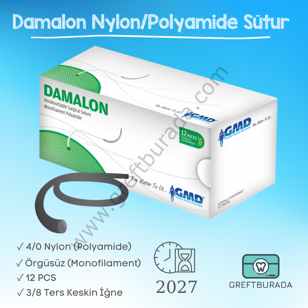 Damalon Nylon/Polyamide Sütur