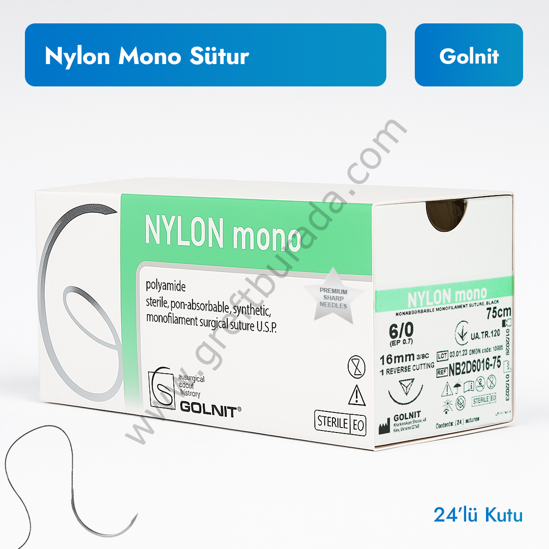 Nylon Mono (Poliamid) Sütur