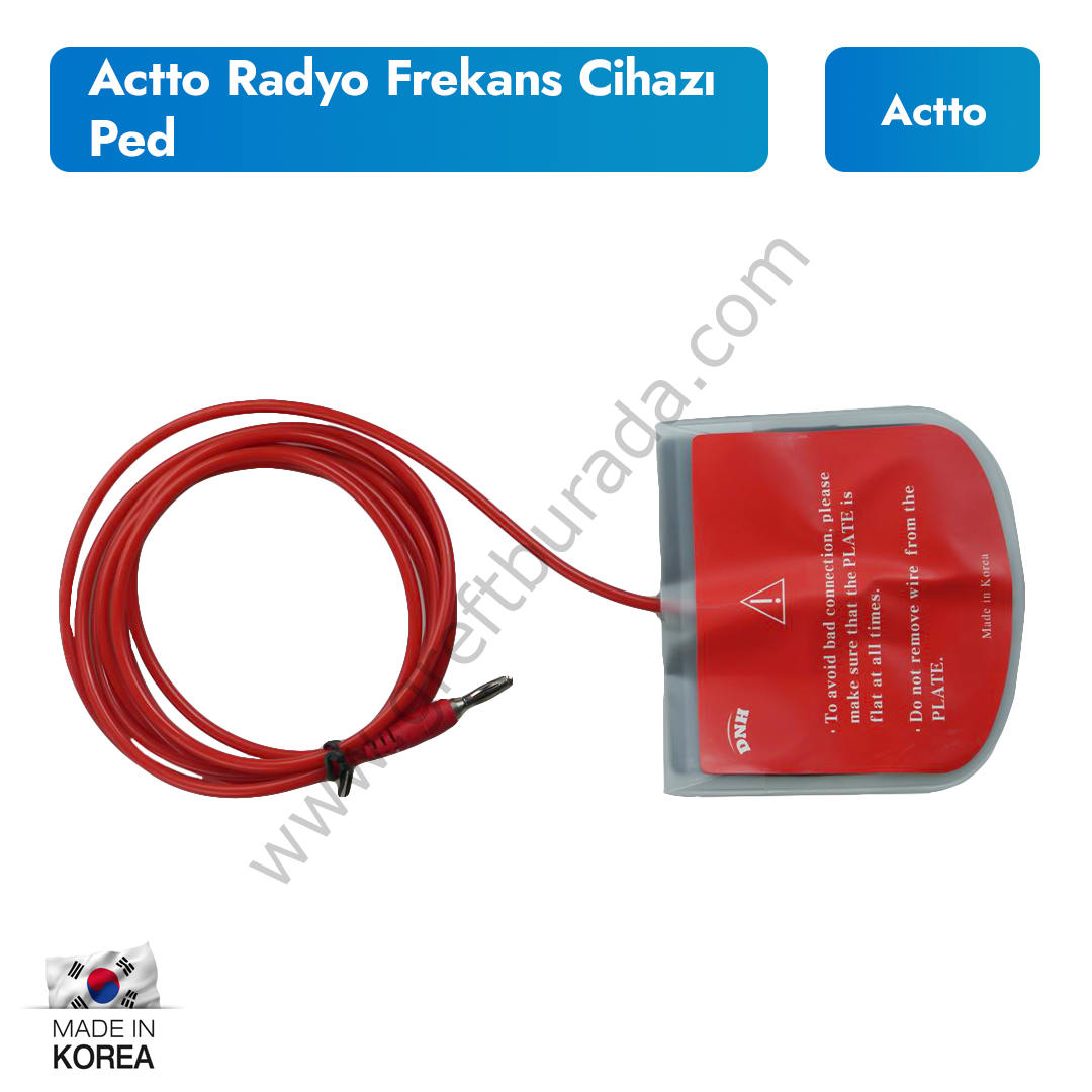 Actto Radyofrekans Cihazı Ped