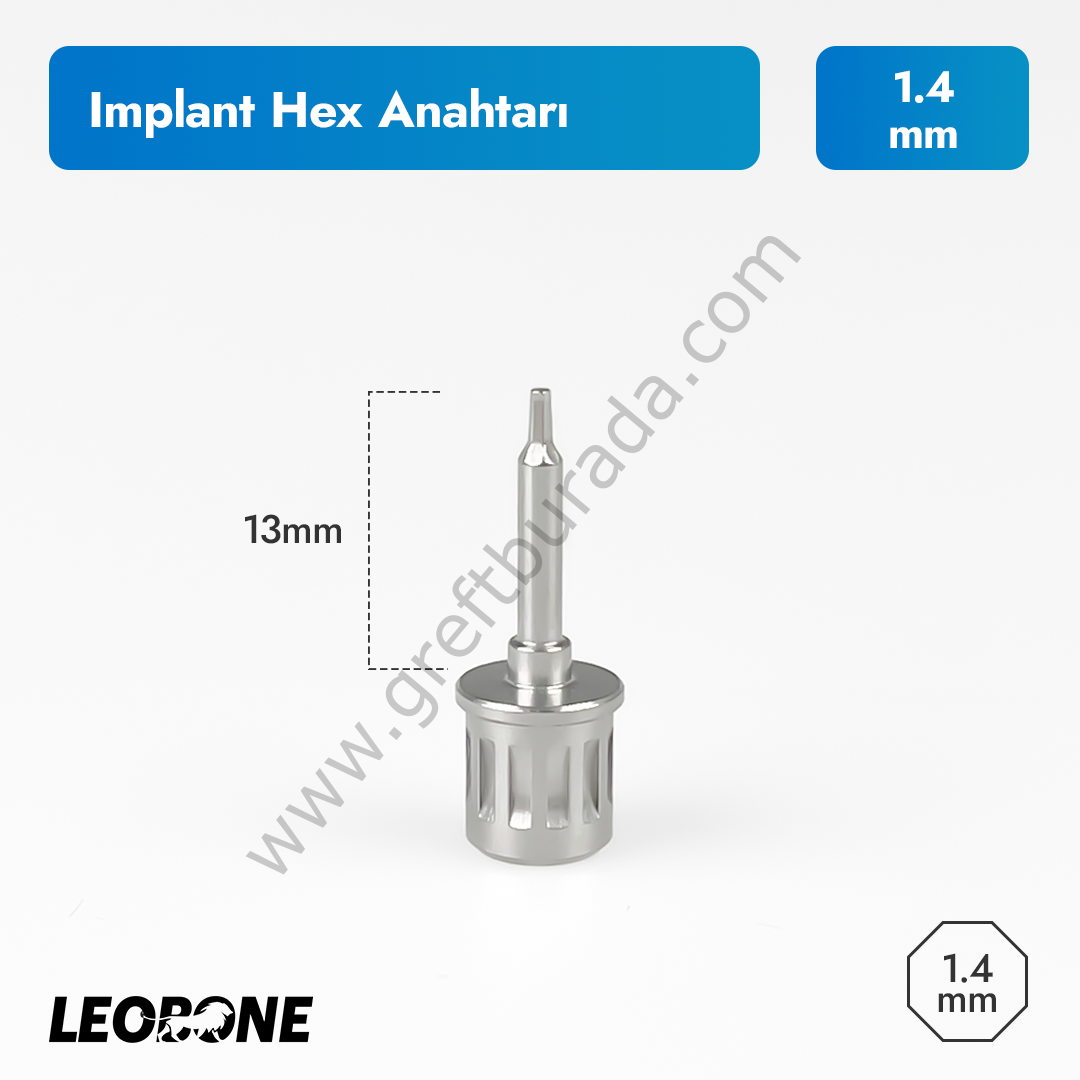 1.4 mm İmplant Hex Anahtarı