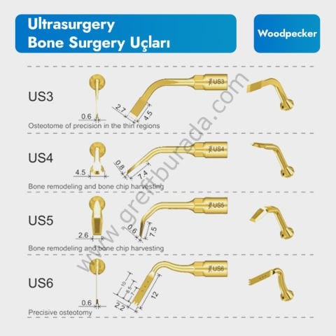 Ultrasurgery Piezo Uçları