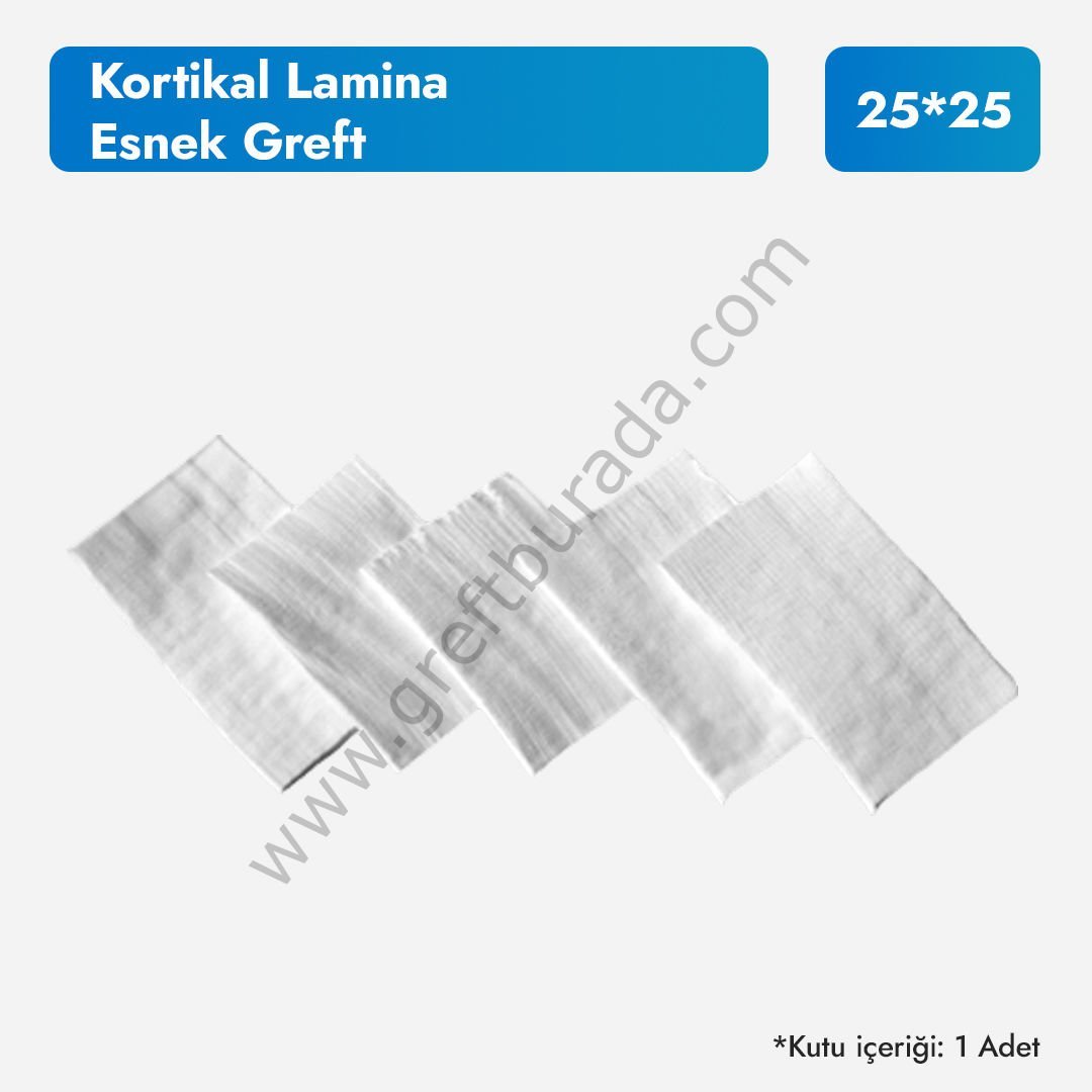 Kortikal Lamina – Esnek Kortikal Greft 25X25mm