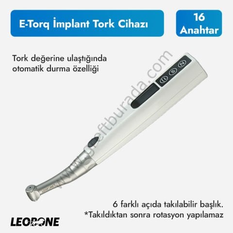 Leobone E-Torq - Tam Otomatik İmplant Tork Cihazı