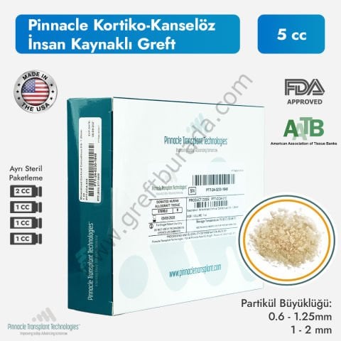 Pinnacle Kortiko Kanselöz Allogreft 5cc