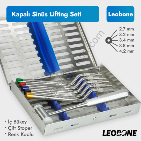 Leobone Osteotom Seti İçbükey (Kapalı Sinüs Lift Seti)