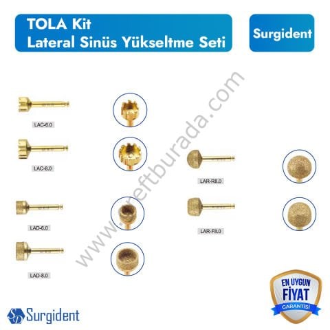 Surgident TOLA Kit | Lateral Sinüs Yükseltme Seti