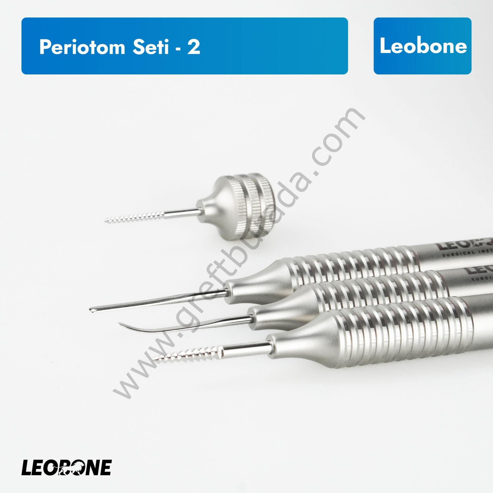 Leobone Periotom Seti – Nikel Titanyum | Atravmatik Çekim