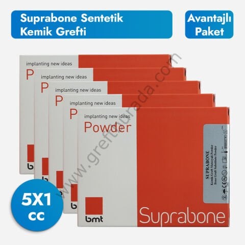 Suprabone Sentetik Kemik Grefti 5X1 cc - Powder
