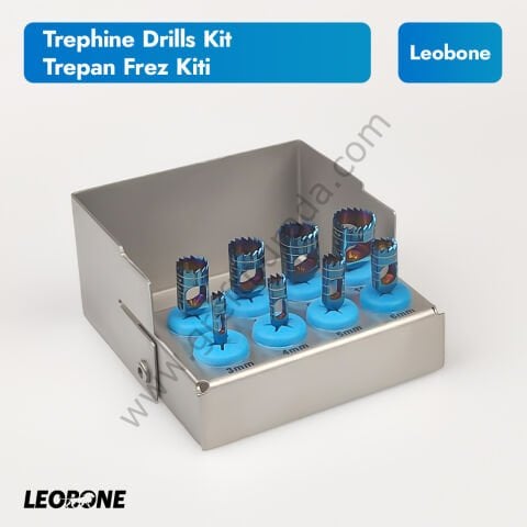 Leobone Trephine Drills Kit | Trepan Frez Seti