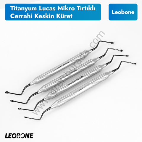 Titanyum Lucas Cerrahi Keskin Küretler (Mikro Serrated/Tırtıklı)