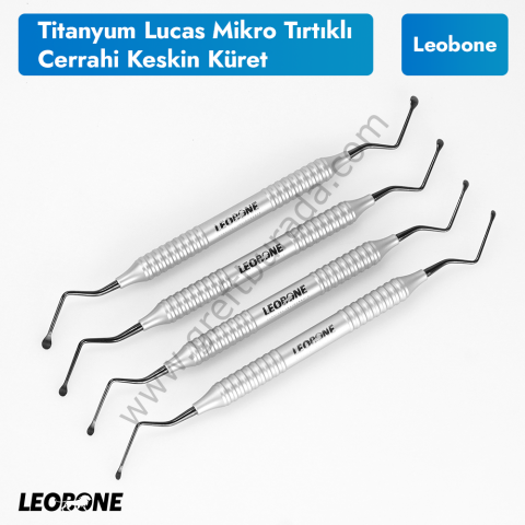 Titanyum Lucas Cerrahi Keskin Küretler (Mikro Serrated/Tırtıklı)
