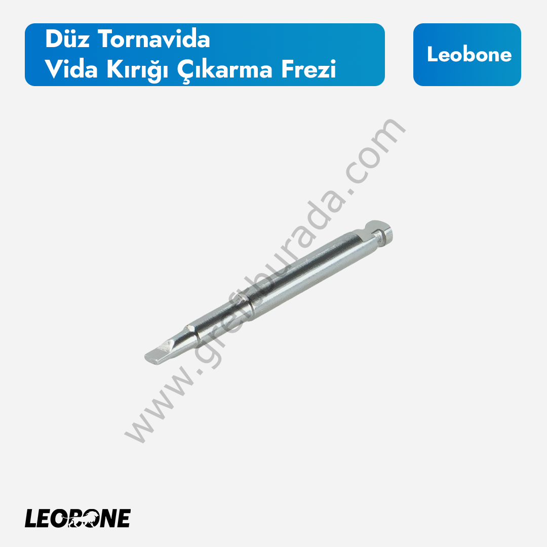 Düz Tornavida Vida Kırığı Çıkarma Frezi