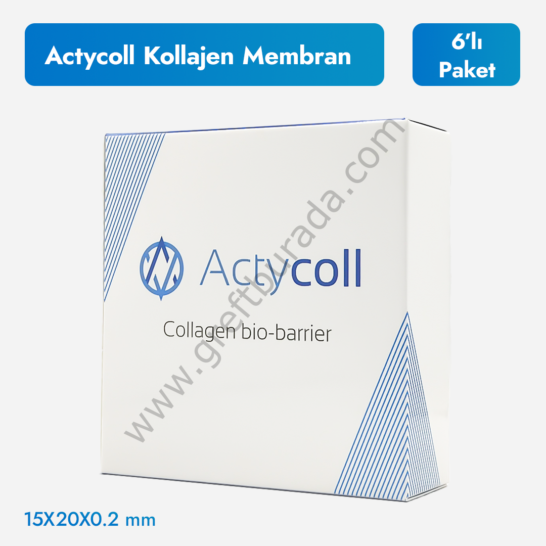 Actycoll Kolajen Membran 15x20x0.2mm - 6'lı Paket