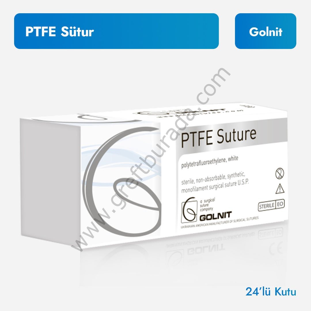PTFE (Teflon) Sütur 24' lü Kutu