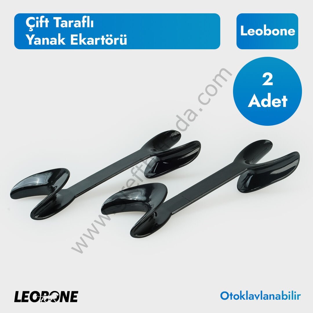 Çift Taraflı Yanak Ekartörü - Siyah | 2 Adet