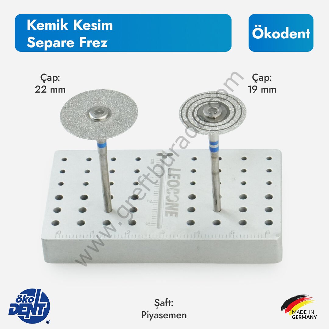 Ökodent Kemik Kesim Separe Frezleri
