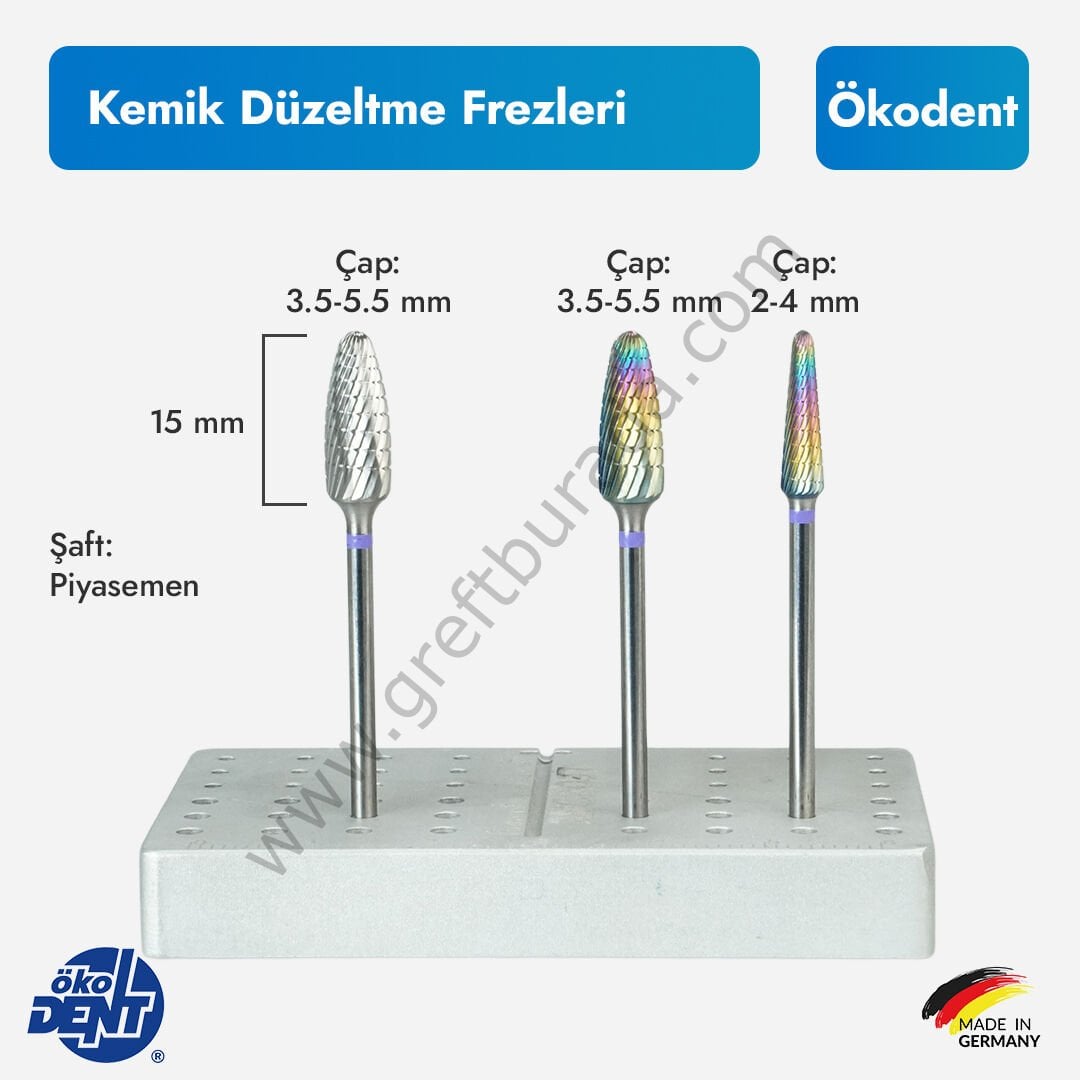 Ökodent Kemik Düzeltme Frezleri