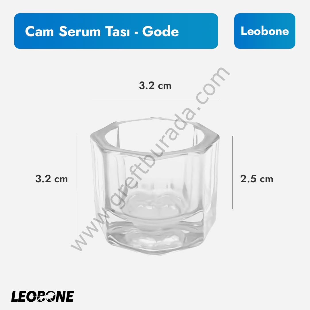 Cam Greft Karıştırma/Hazırlama Kabı - Cam Gode