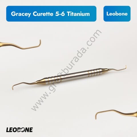 Titanyum İmplant Temizleme Küreti/Gracey Curette 5-6