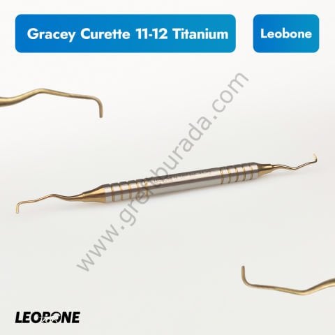 Titanyum İmplant Temizleme Küreti/Gracey Curette 11-12