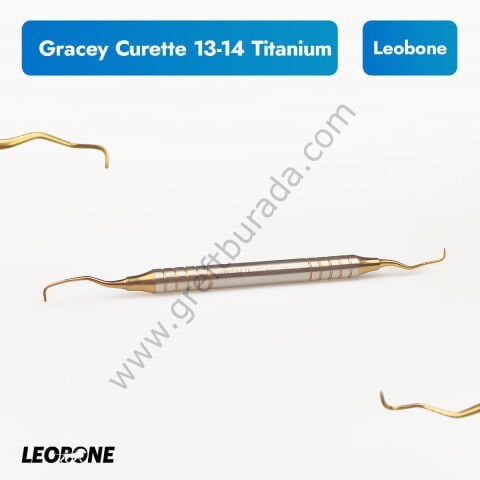 Titanyum İmplant Temizleme Küreti/Gracey Curette 13-14