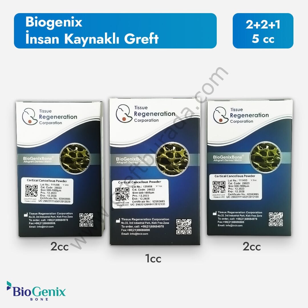 Biogenix Allogreft 2+2+1 | Cortical-Cancellous Powder