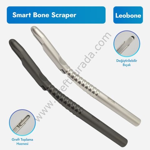 Leobone Bone Scraper Curved (Otojen Kemik Kazıyıcı)