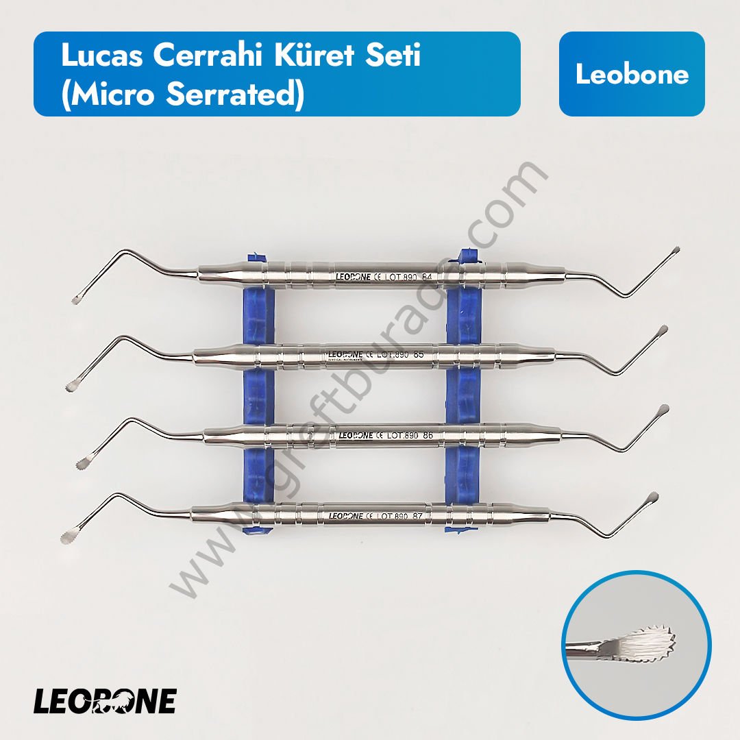 Lucas Cerrahi Küret Seti (Micro Serrated)