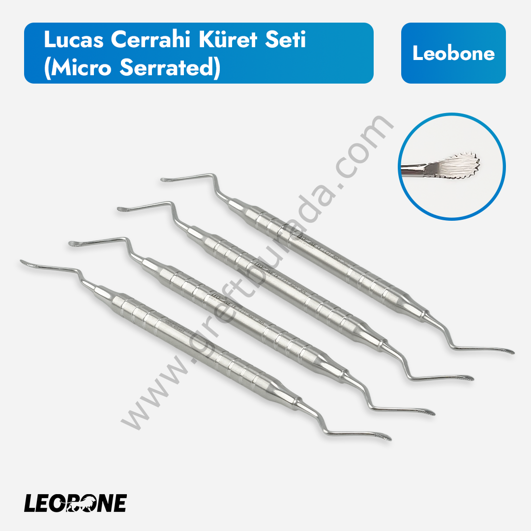 Lucas Cerrahi Küret Seti (Micro Serrated)