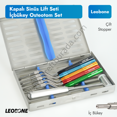 Kapalı Sinüs Lift | Osteotom Seti İçbükey (Internal Sinus Lifting Kit)