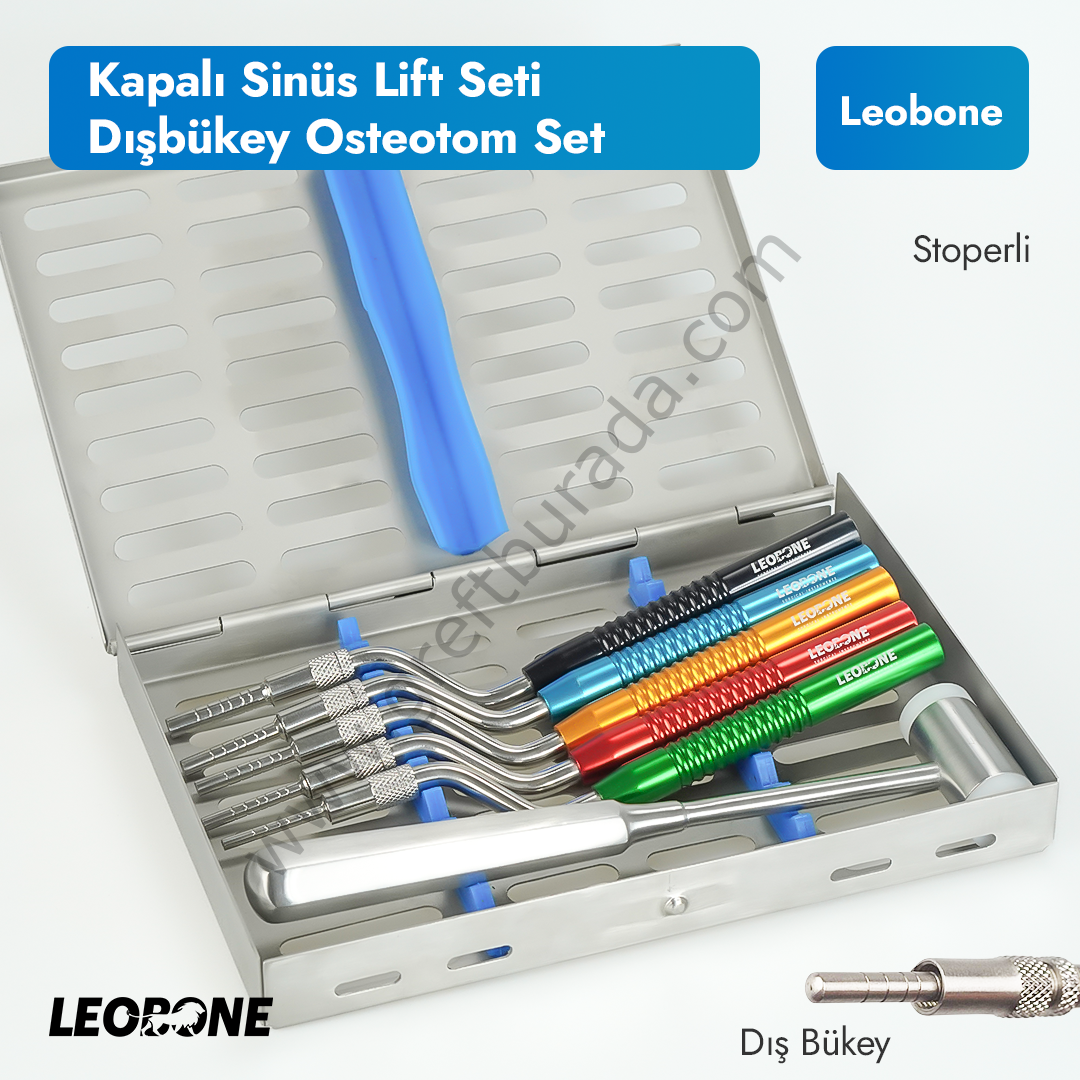 Kapalı Sinüs Lift | Osteotom Seti Dışbükey (Internal Sinus Lifting Kit Convex)