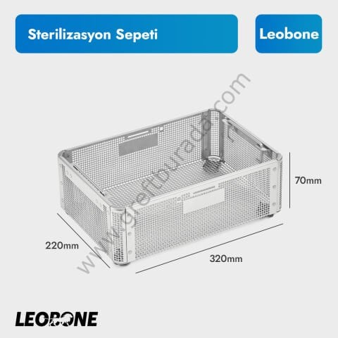 Sterilizasyon Sepeti 320mmx220mmx70mm