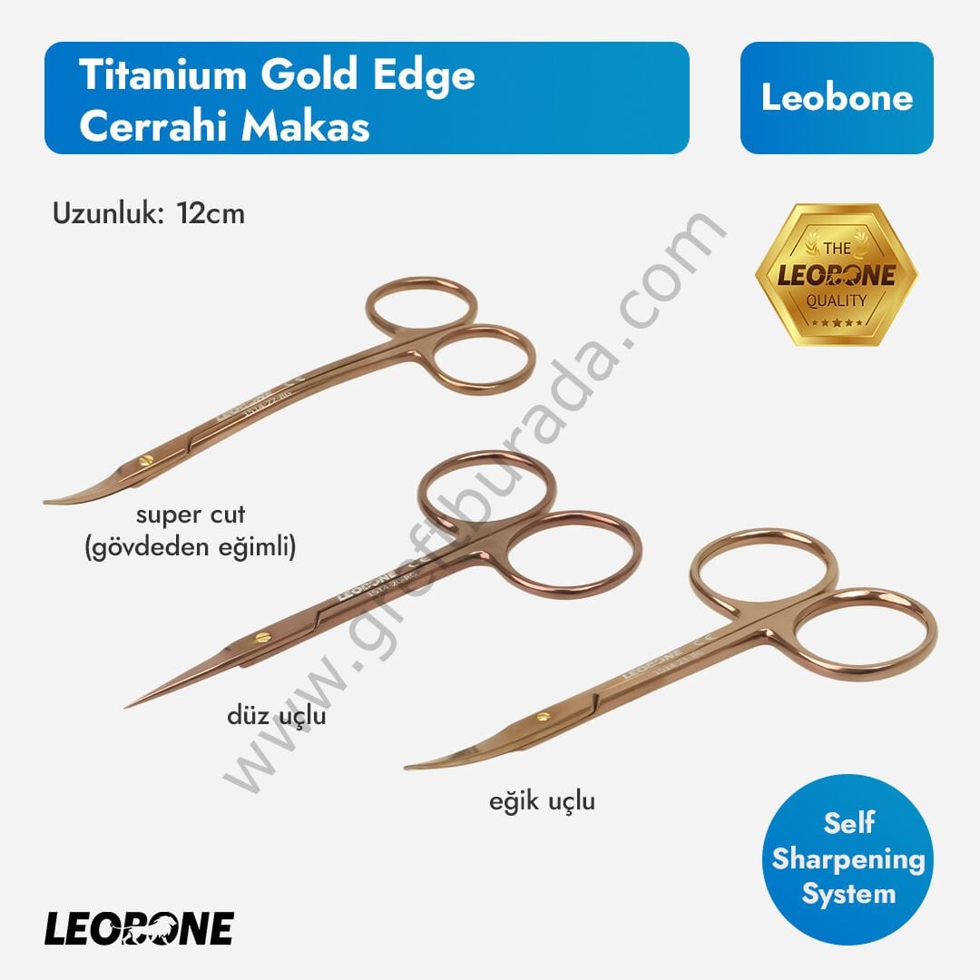 Gold Edge Titanium Cerrahi Makas