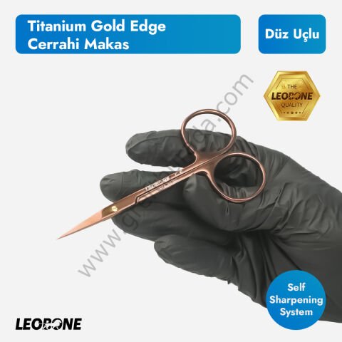 Gold Edge Titanium Cerrahi Makas Düz Uçlu