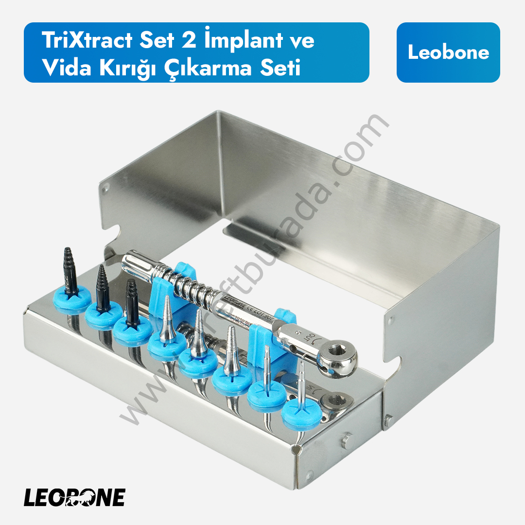 Trixtract Set 2 İmplant ve Vida Kırığı Çıkarma Frez Seti