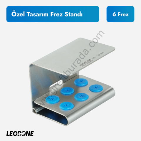 Özel Tasarım Frez Standı - 6 Frez Kapasiteli | Otoklavlanabilir