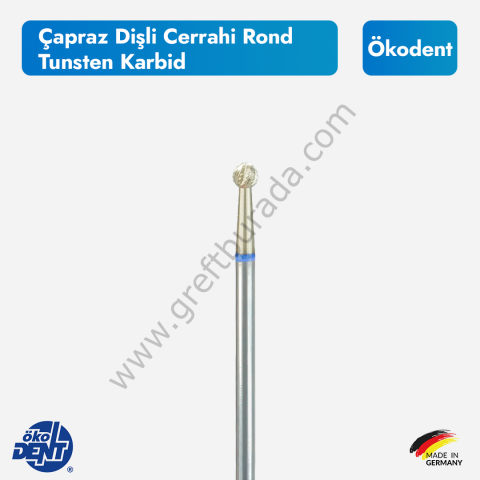 Ökodent Çapraz Dişli Rond Frez | Tungsten Karbid