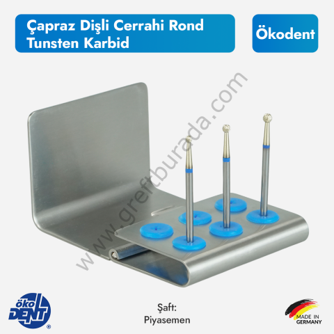 Ökodent Çapraz Dişli Rond Frez | Tungsten Karbid