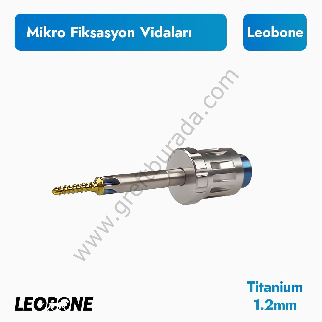 Refil Titanyum Mikro Fiksasyon Vidaları 1.2 mm
