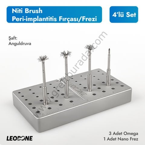 Niti Brush (Peri-implantitis Fırçası/Frezi)- 4 lü Set