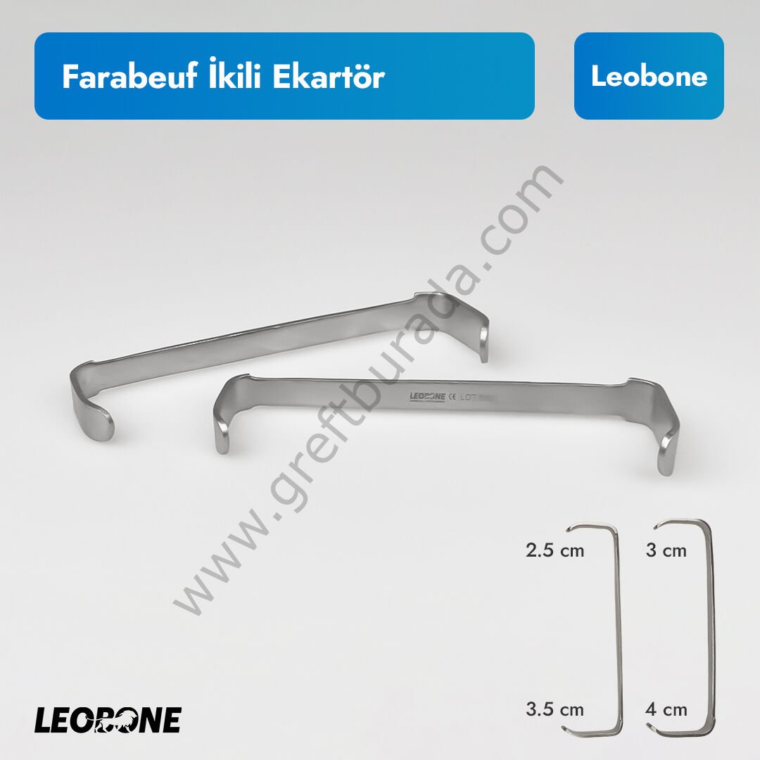 Leobone Farabeuf Ekartör (İkili Set)