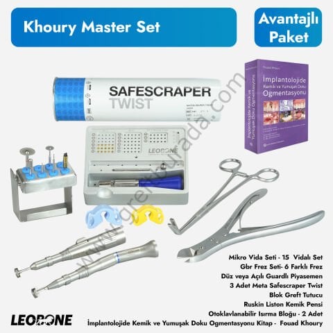 Khoury Master Set | Khoury Tekniği için Eksiksiz Cerrahi Set