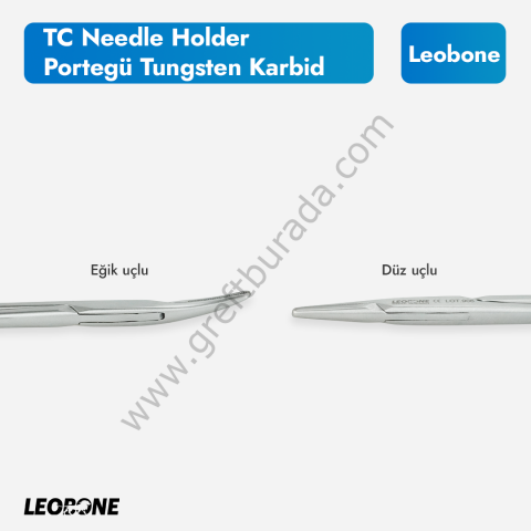 Leobone Tungsten Karbid Portegü 16 cm (TC Needle Holder)