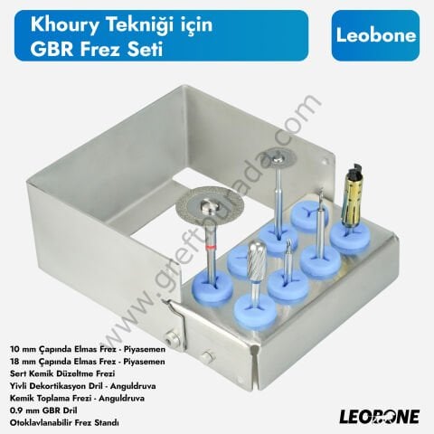 Khoury Tekniği için GBR Frez Seti
