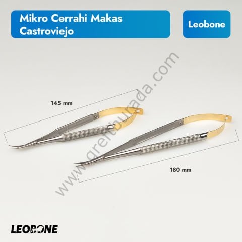 Leobone Mikro Cerrahi Makas Castroviejo (145/180 mm)