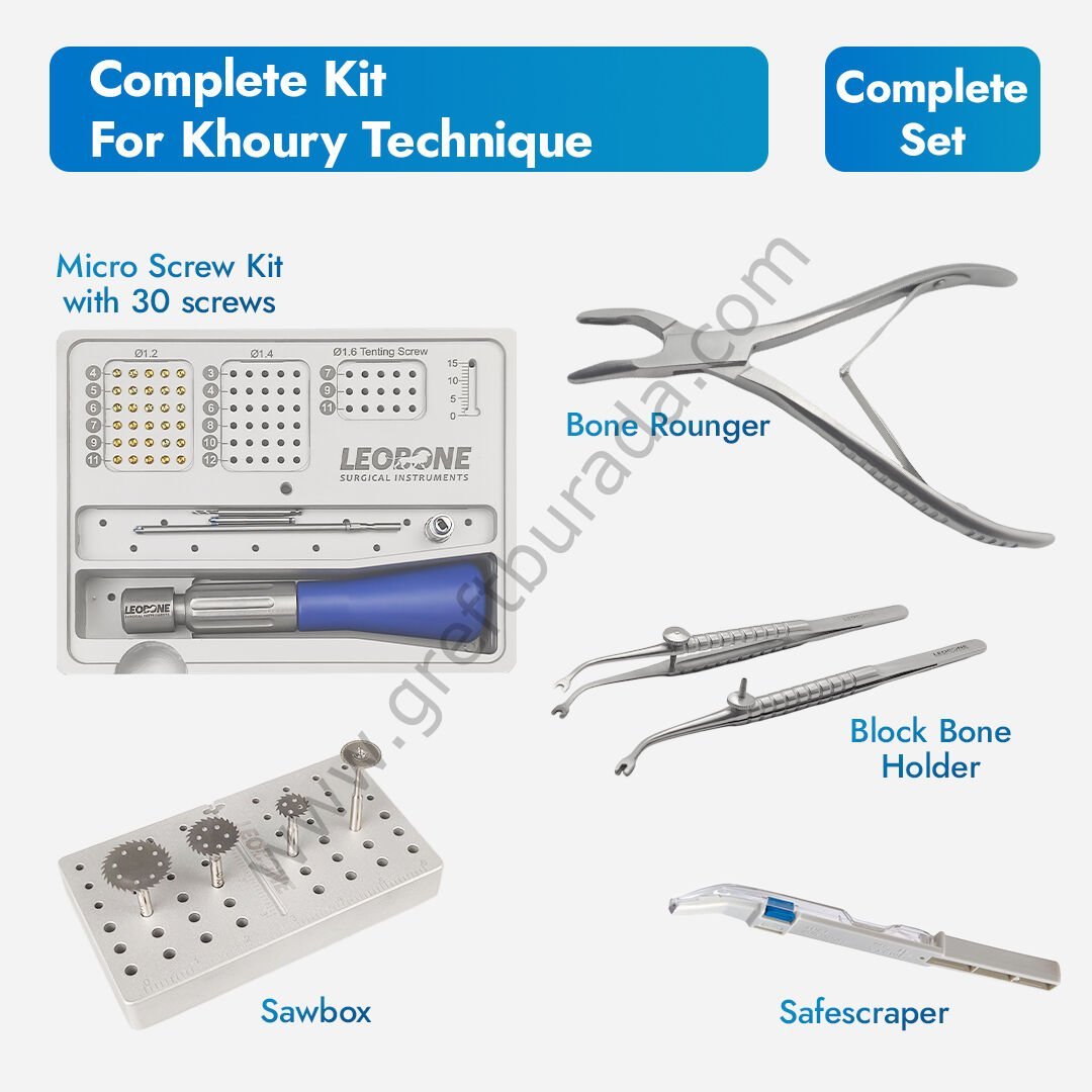 Khoury Tekniği İçin Cerrahi Set