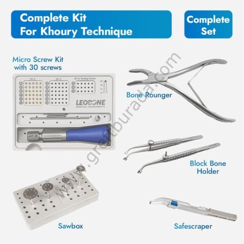Khoury Tekniği İçin Cerrahi Set