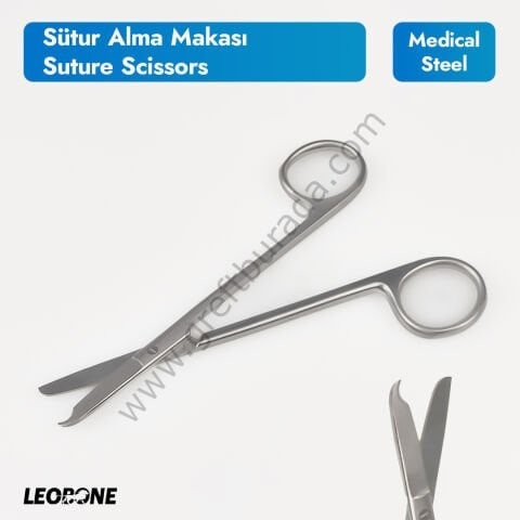 Leobone Sütür Alma Makası (Suture Scissors)