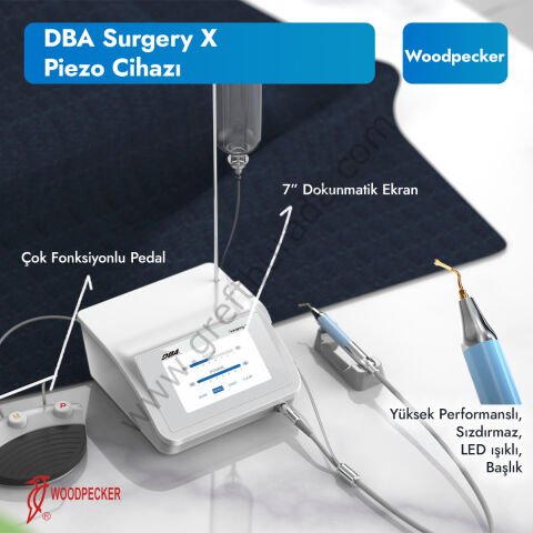 Woodpecker DBA Surgery X Piezo Cerrahi Cihazı (14 Piezo Uç Dahil)