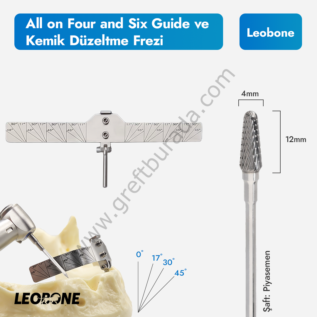 All on four guide + Kemik Düzeltme Frezi